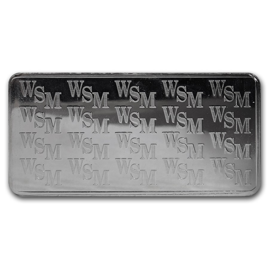 10 oz Silver Bar - Wall Street Mint (Type 1) - Image 2