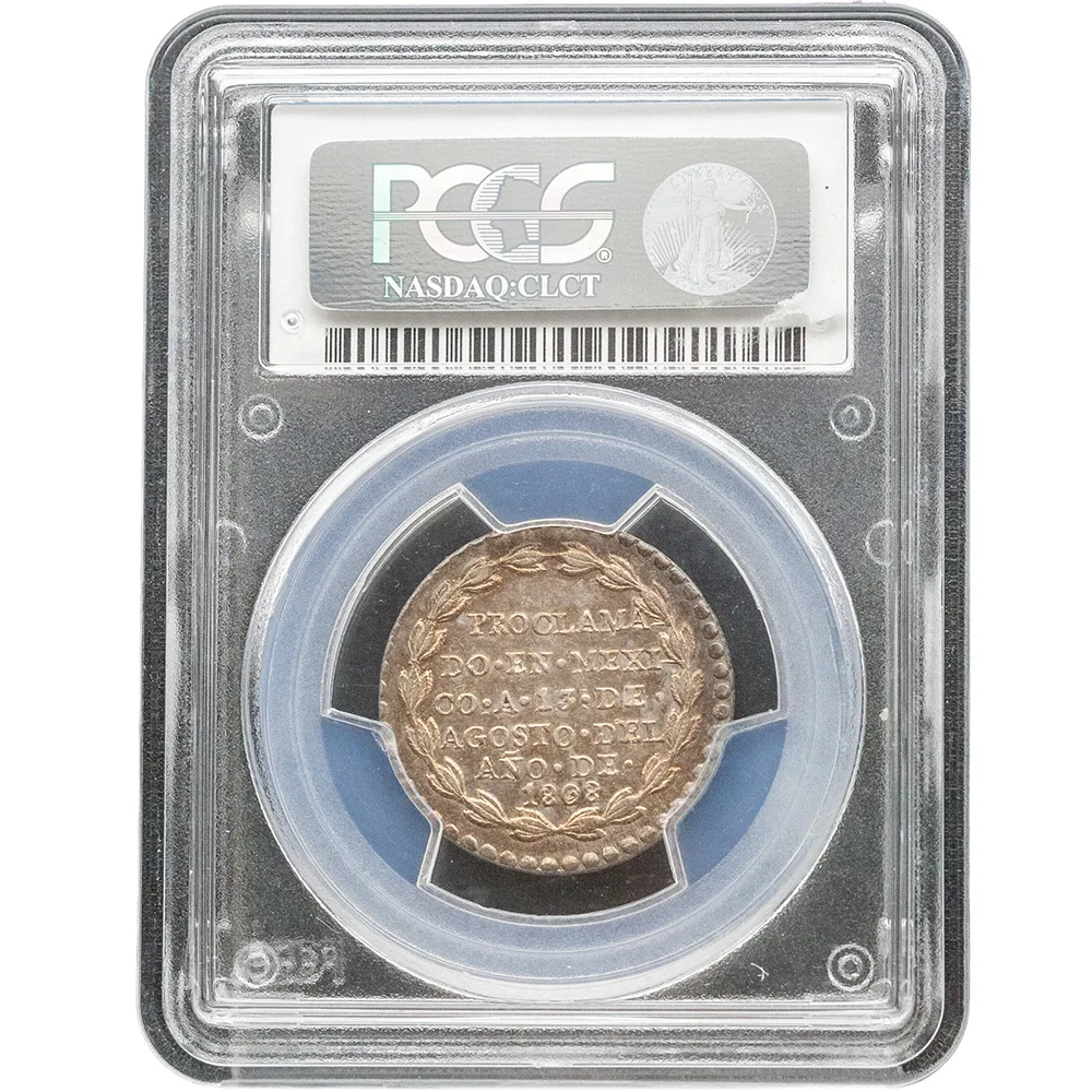 1808 Mexico Proclamation Medal Grove F-15 Ag PCGS AU 58