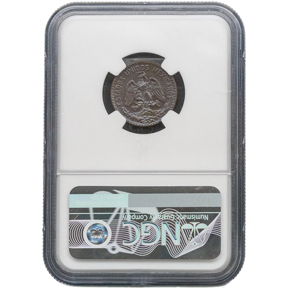 1915-Mo Mexico Dos Centavos Zapata Issue NGC MS 66