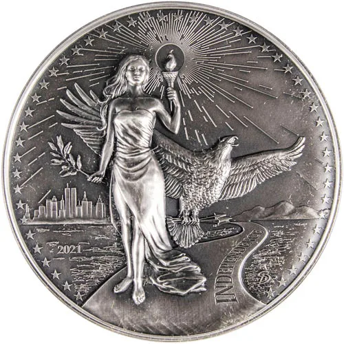 2021 10 oz Antique American Virtues Independence