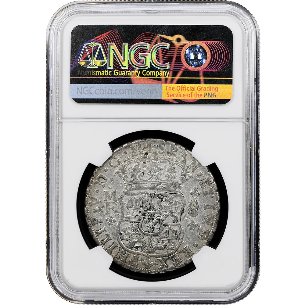 1736-Mo Mexico 8 Reales NGC XF Details