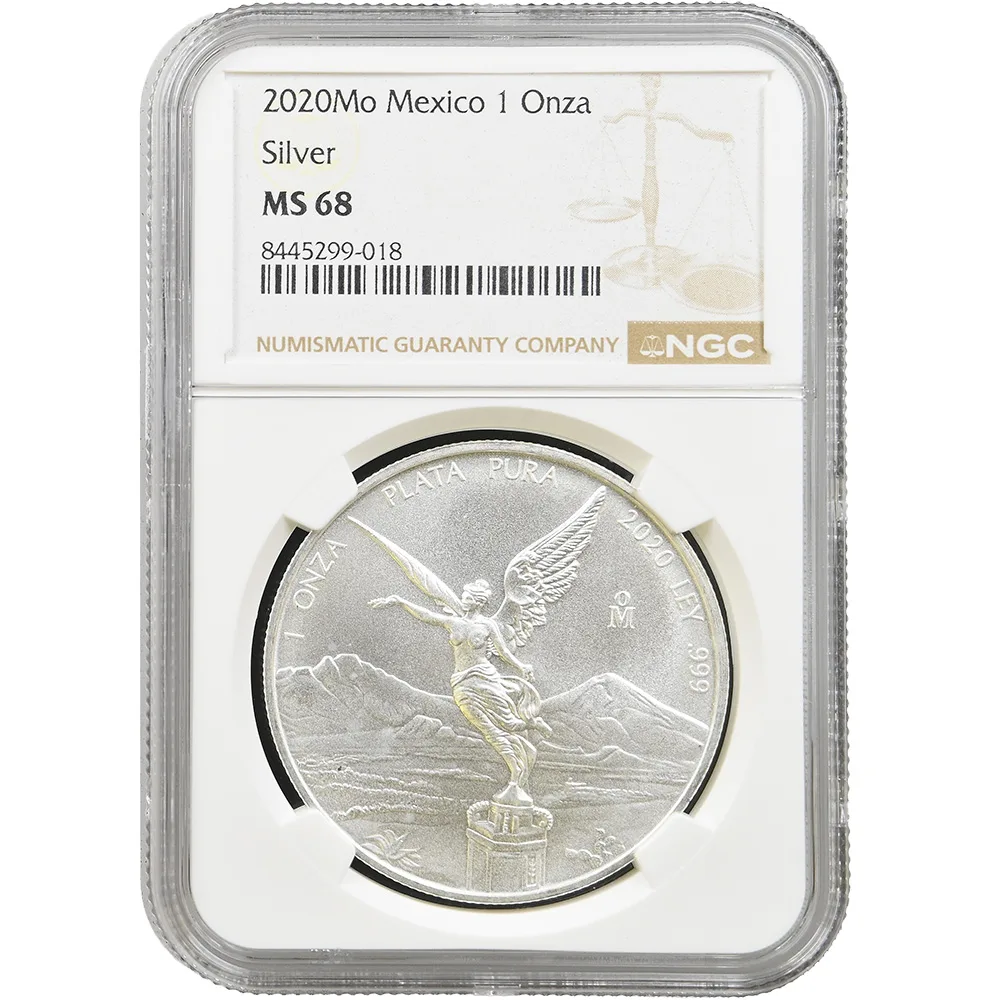 2020 Mexico 1 oz .999 Libertad NGC MS 68