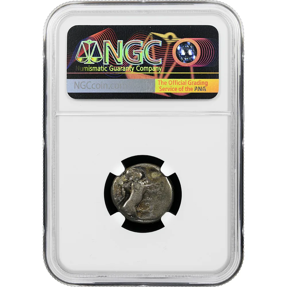Campania, Neapolis c.330-270 BC AR Didrachm NGC F