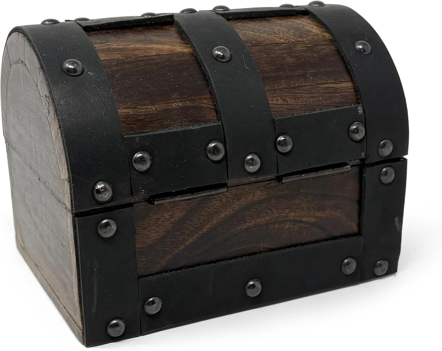 Nautical Cove Handmade Wooden Treasure Chest Storage Box - Image 4