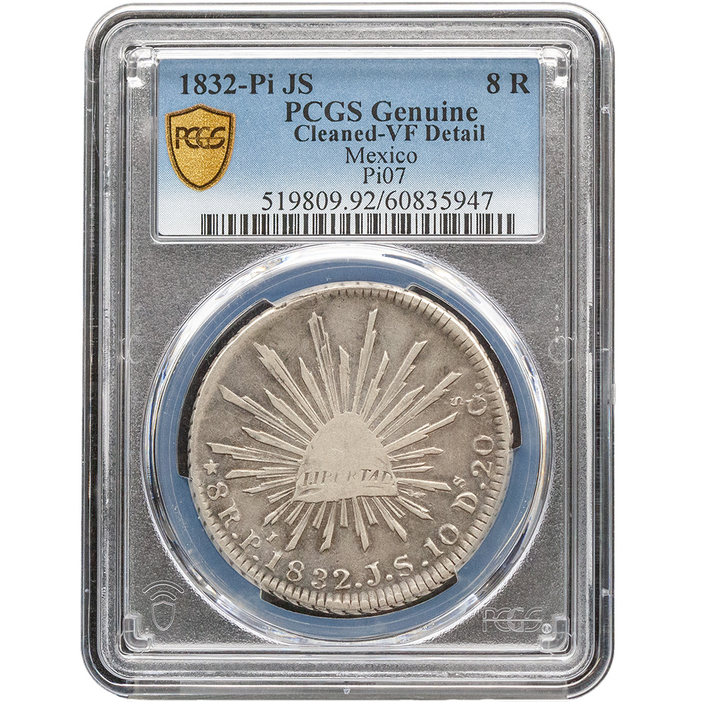 1832 Potosi Mexico 8 Reales Pi07 PCGS VF Detail