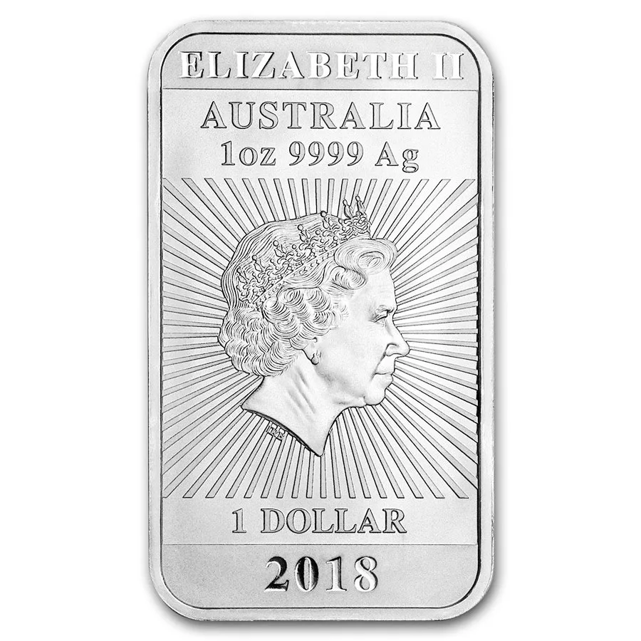 2018 Australia 1 oz Silver Dragon BU - Image 2