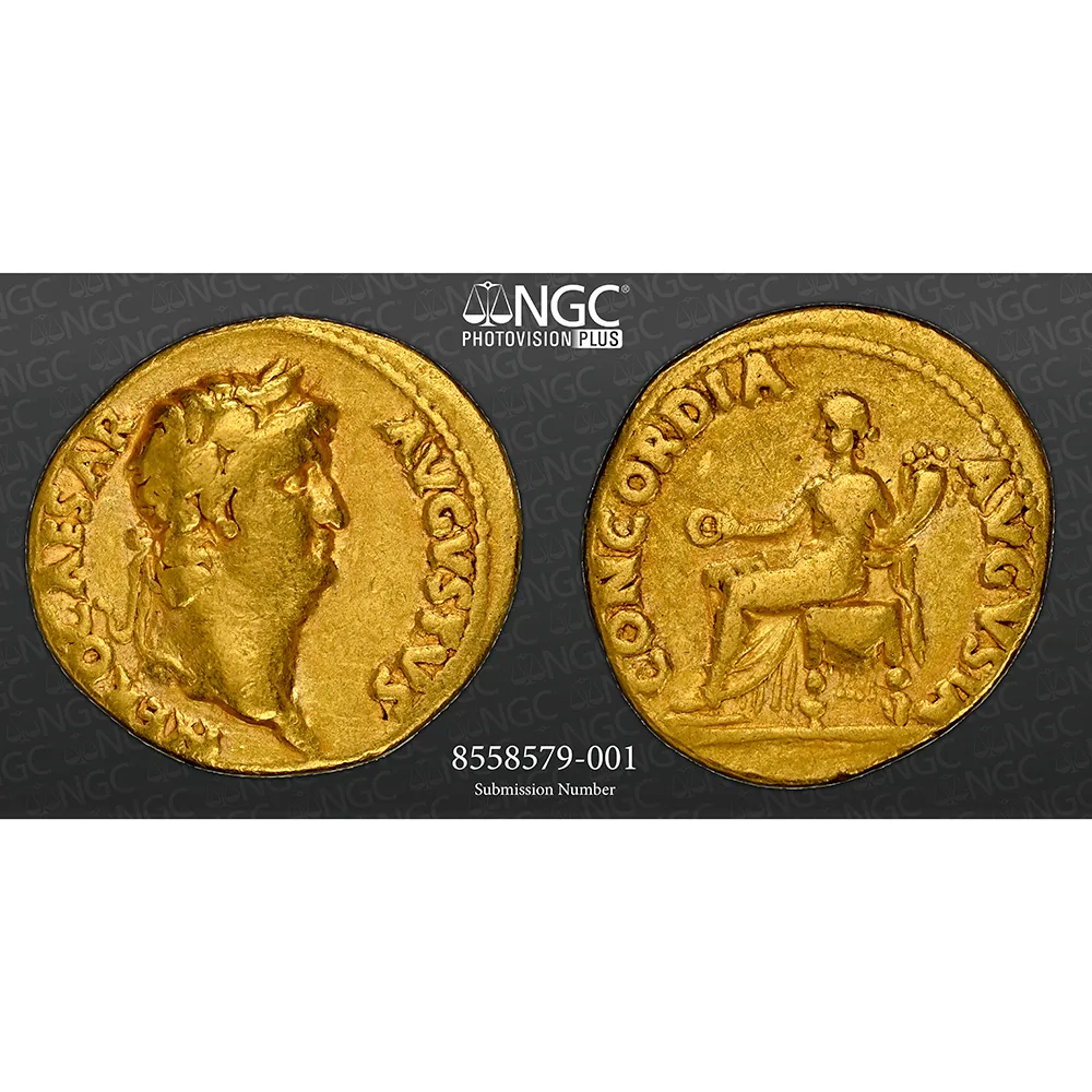 AD 54-68 Nero Roman Empire AV Aureus RIC I# 148 NGC F