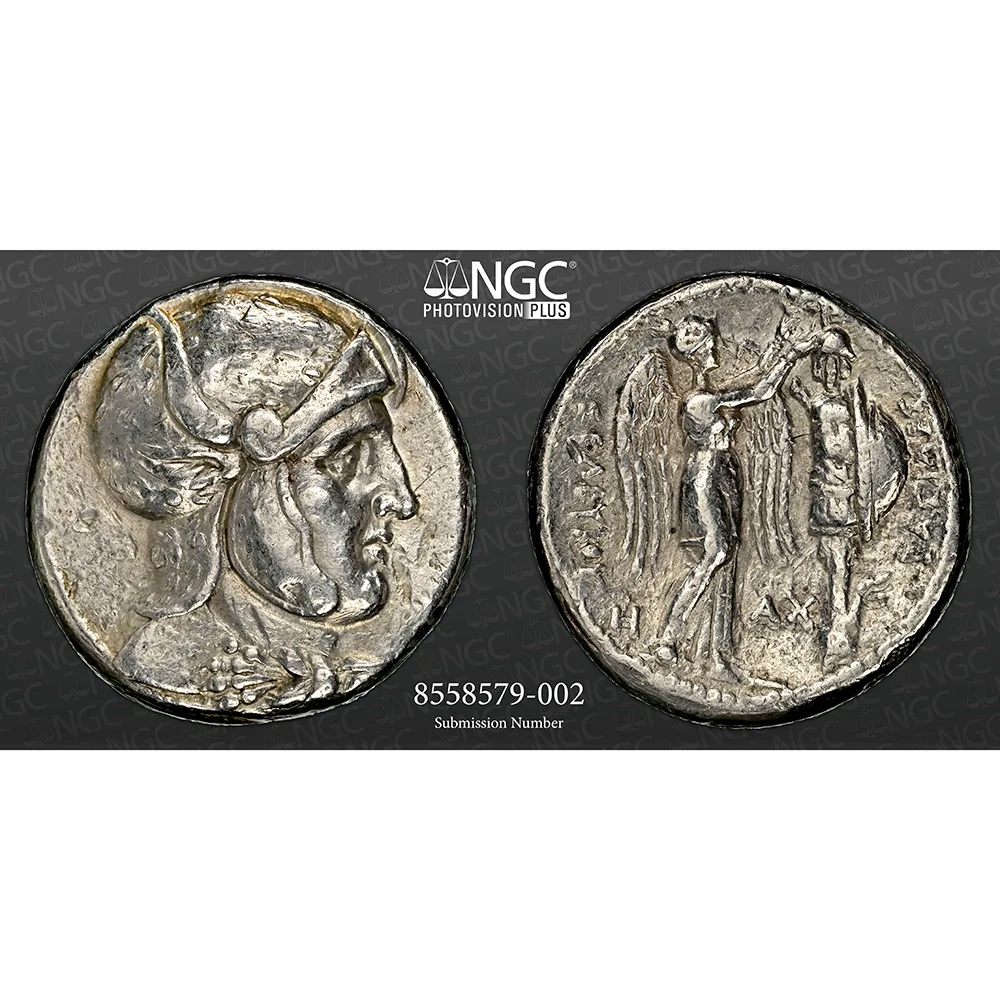312-281 BC Seleucus I Nicator AR Tetradrachm NGC VF Fine Style