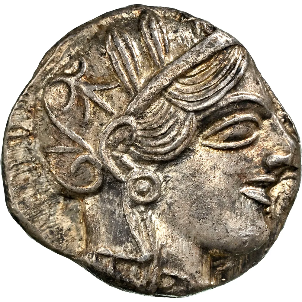 440-404 BC Attica Athens AR Tetradrachm Athena/Owl NGC CH AU Strike 4/5