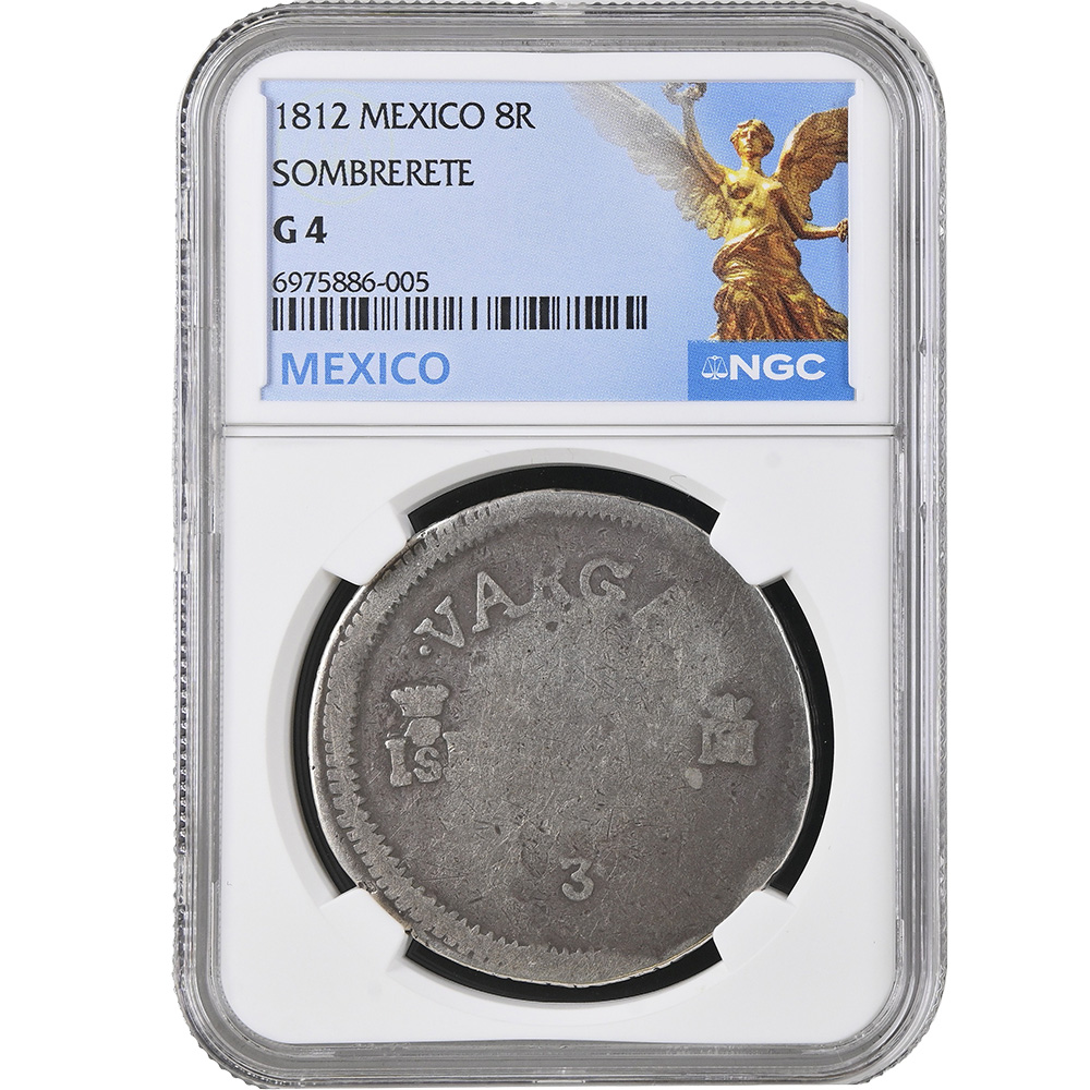 1812 Sombrerete 8 Reales Zacatecas NGC Good 4