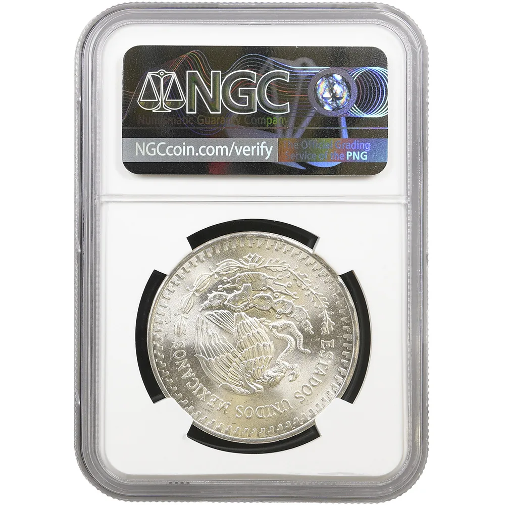 1983 Mexico 1 oz .999 Libertad NGC UNC Details - Image 2