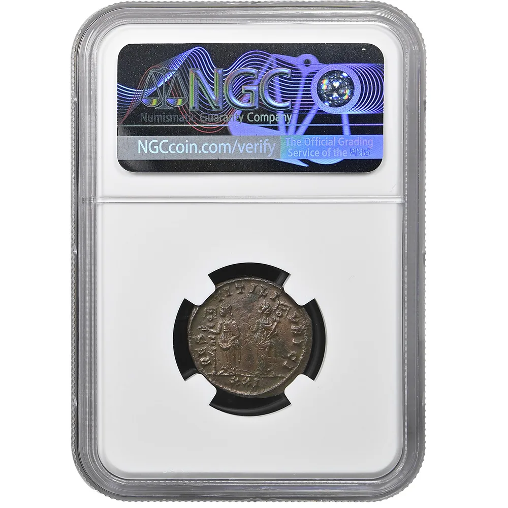 Roman Empire Probus Rev Two Women W/Standards BI Aurelianianus AD 276-282 NGC AU