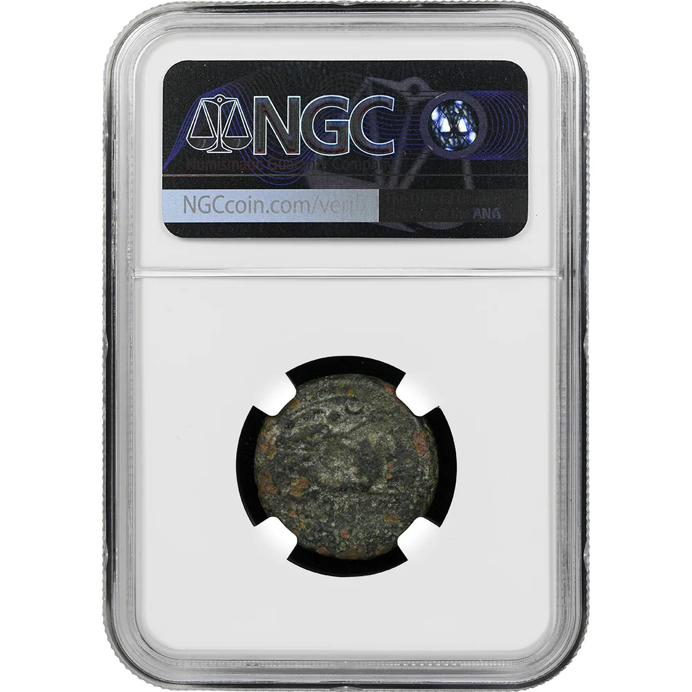 Roman Republic Sicily AE 23 Rev. Nike Riding Biga 212 BC NGC VG