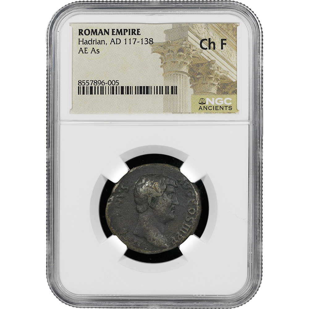 AD 117-138 Roman Empire Hadrian RIC 796 NGC Choice Fine