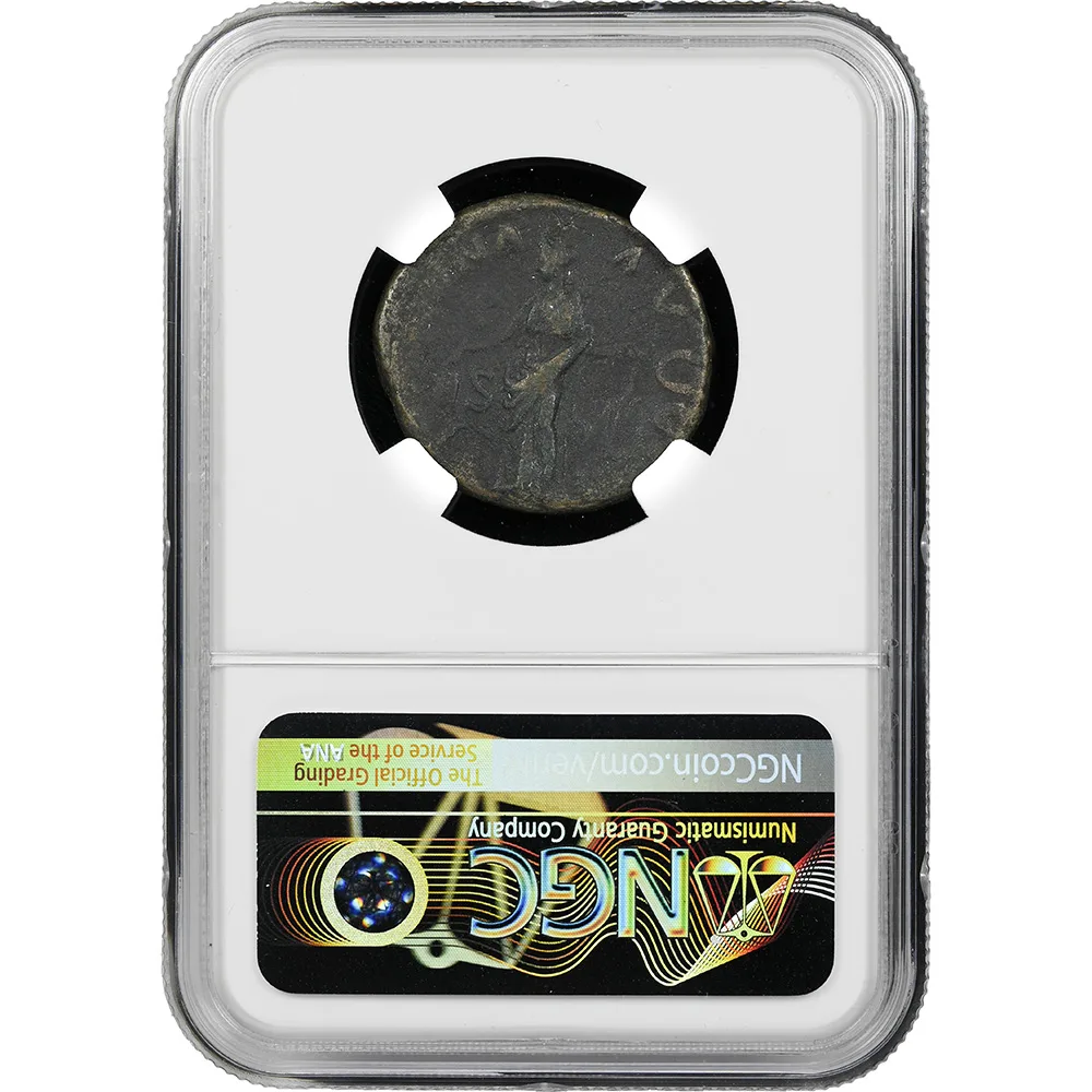 AD 117-138 Roman Empire Hadrian RIC 796 NGC Choice Fine