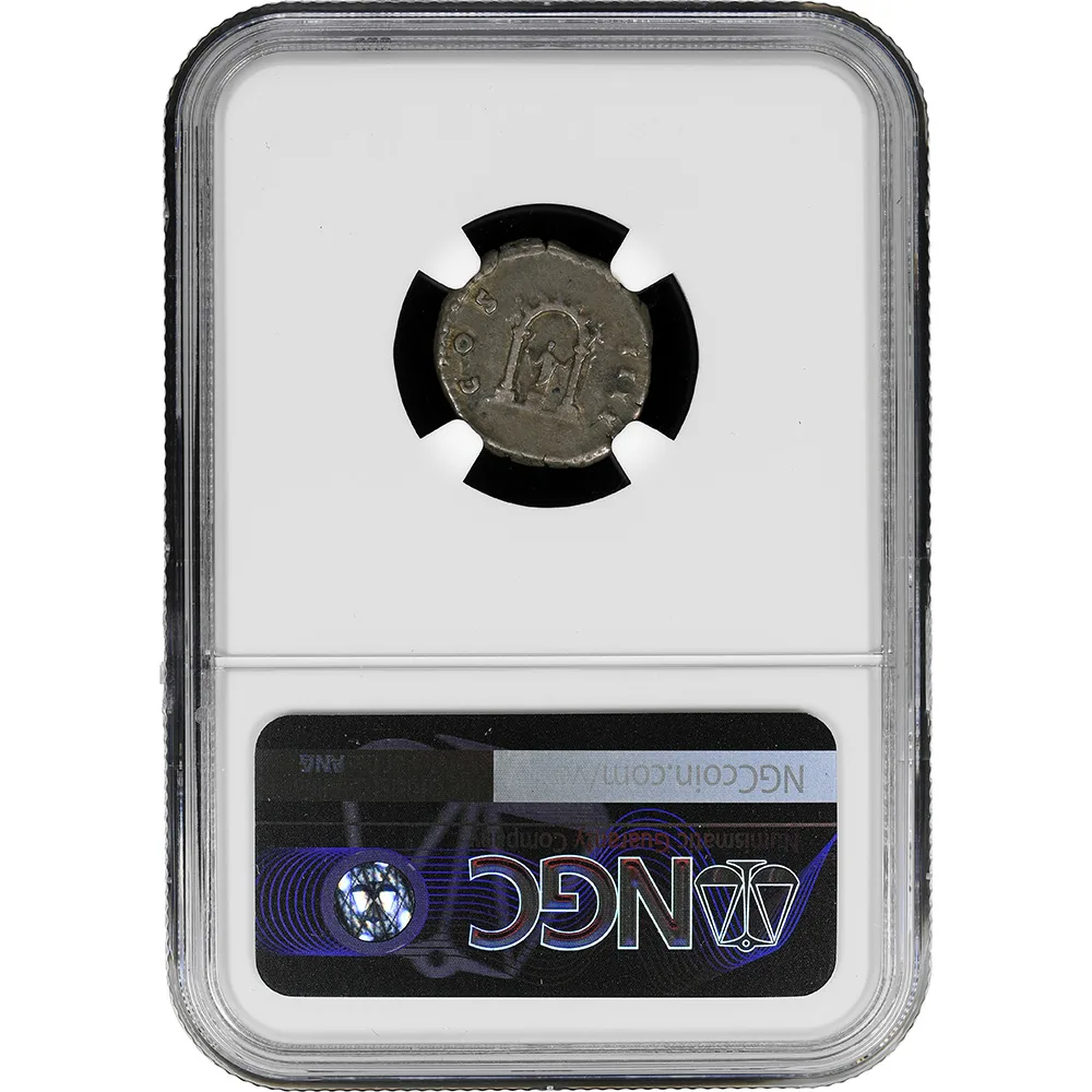 Roman Empire Antoninus Pius AR Denarius AD 138-161 NGC CH VF