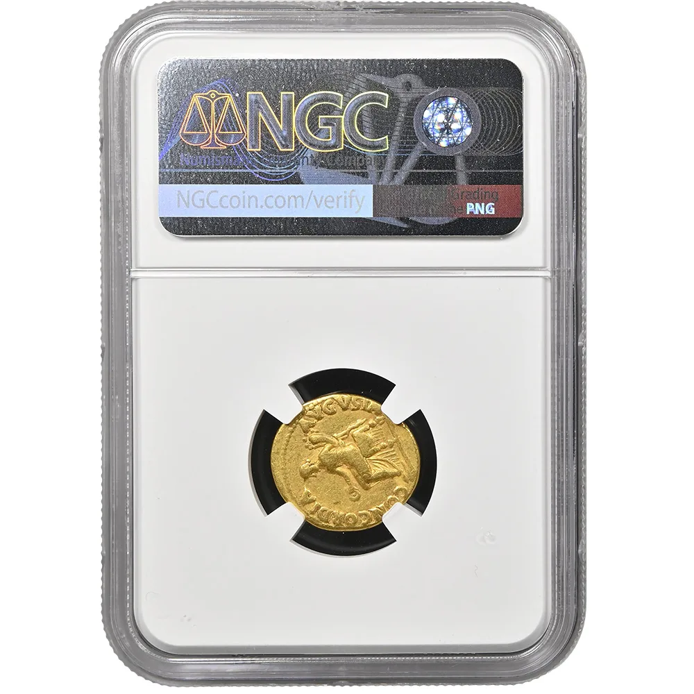 AD 54-68 Nero Roman Empire AV Aureus RIC I# 148 NGC F