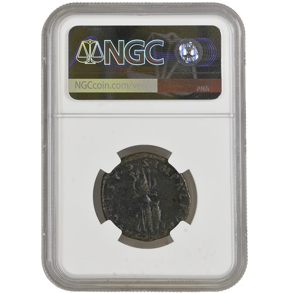 27 BC - AD 14 Roman Empire Augustus AE As RIC 130 Nerva NGC VF