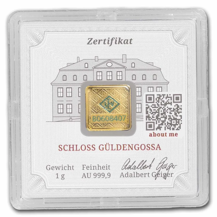 1 gram Gold Bar - Geiger Edelmetalle (Encapsulated w/Assay) - Image 2