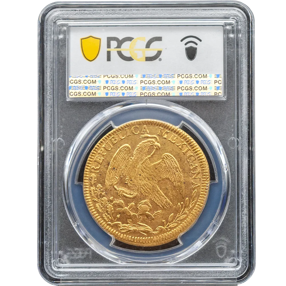 1839-Go PJ Mexico 8 Escudo NGC MS 61