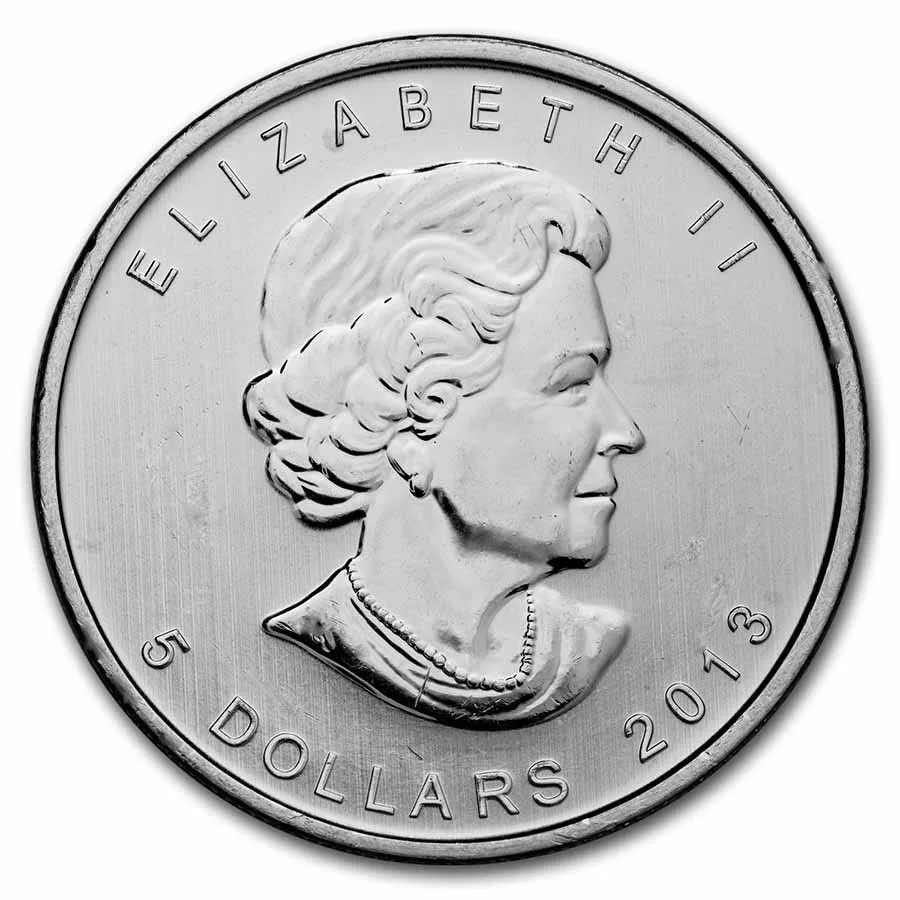 2013 Canada 1 oz Silver Maple Leaf BU (25th Anniv) - Image 2