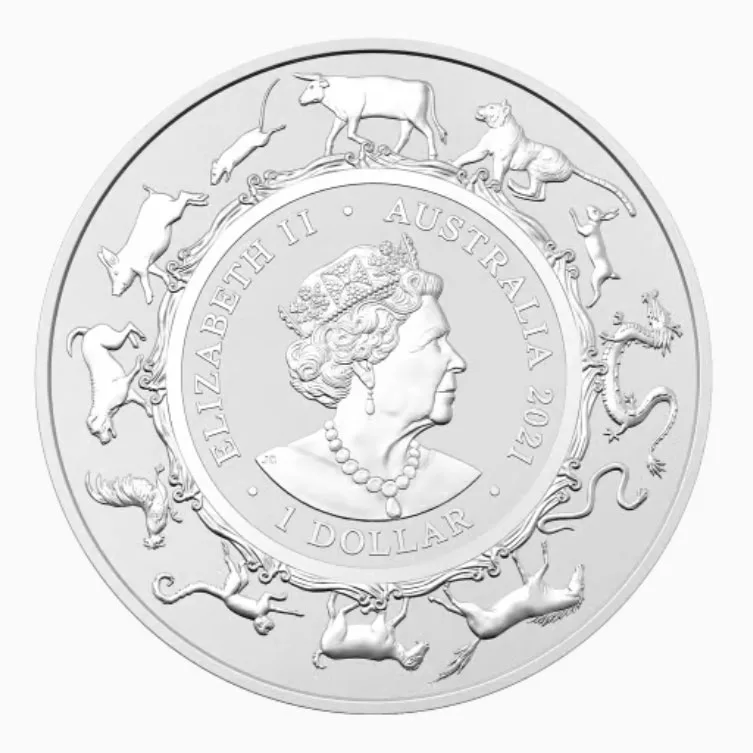 2021 1 oz Lunar Series: Year of the Ox Silver Coin - Image 2