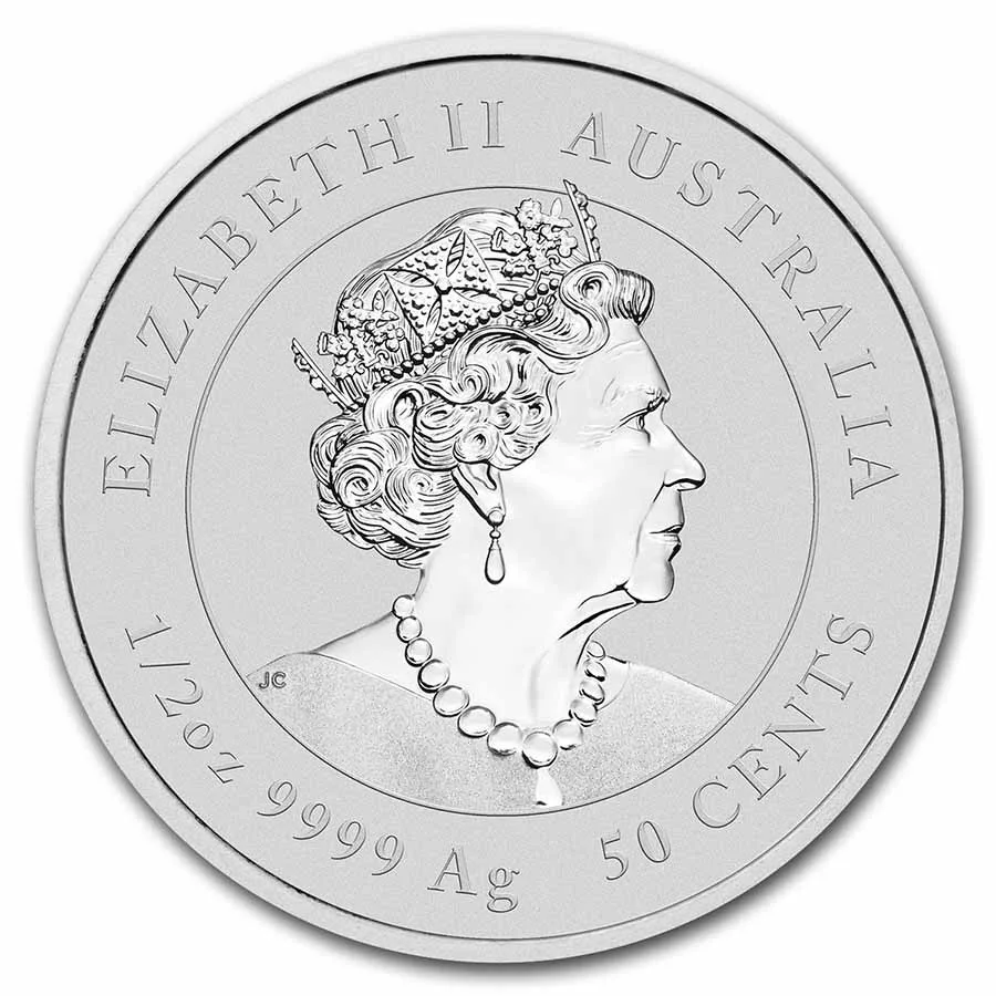 2022 Australia 1/2 oz Silver Lunar Tiger BU (Series III) - Image 2