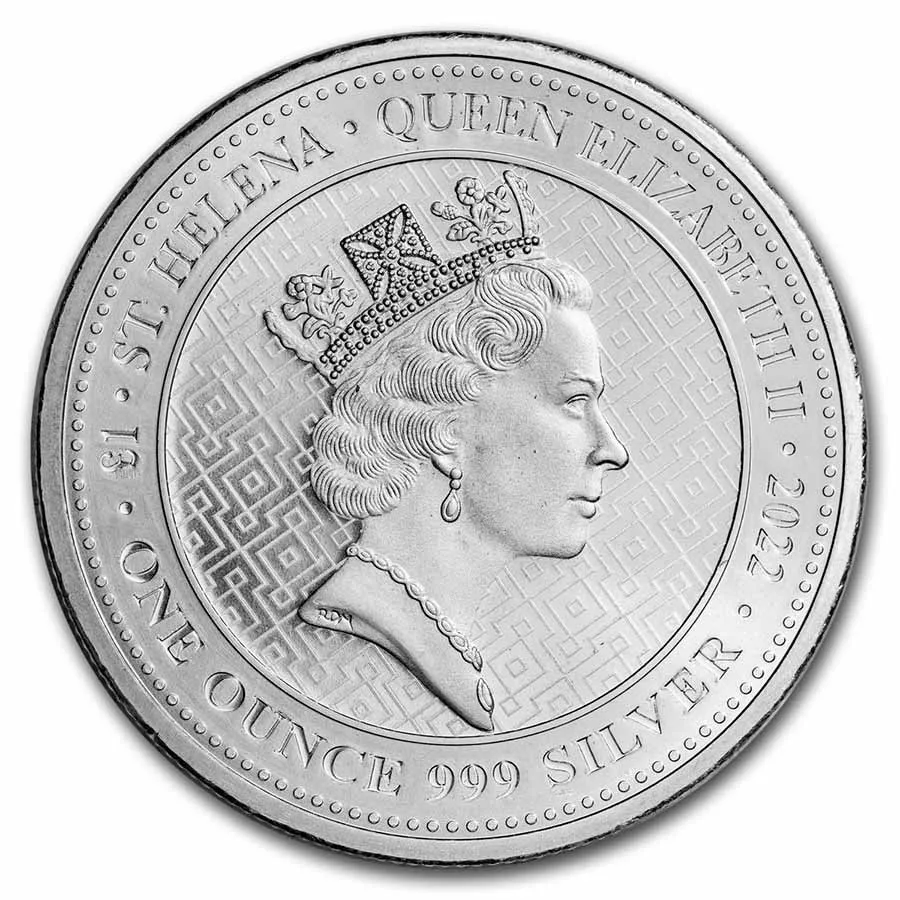 2022 St. Helena Queen's Virtues Truth 1 oz Silver BU - Image 2