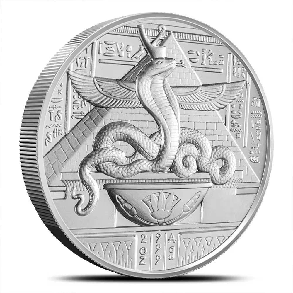 2 oz Wadjet Silver Round (Egyptian Gods Series #9 (High Relief) - Image 2