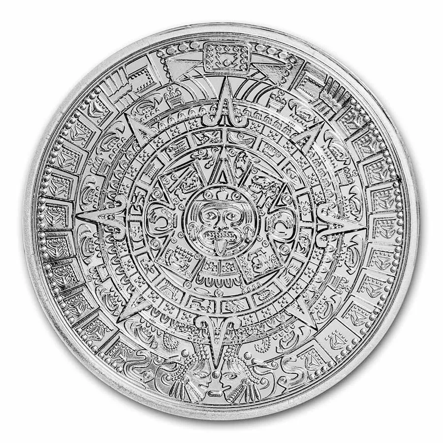 1 oz Silver Round - Aztec Pyramid - Image 2