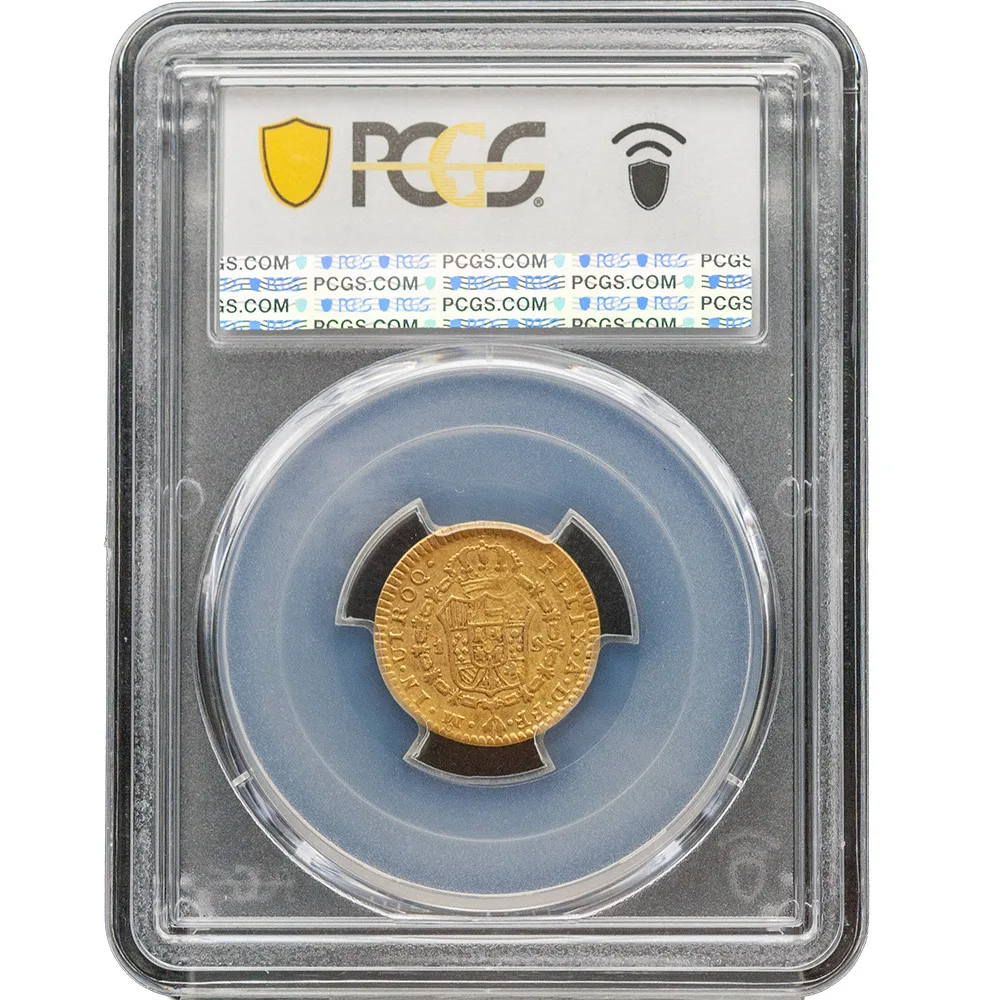 1785 Madrid DV Spain Charles III Escudo PCGS VF 20 - Image 3