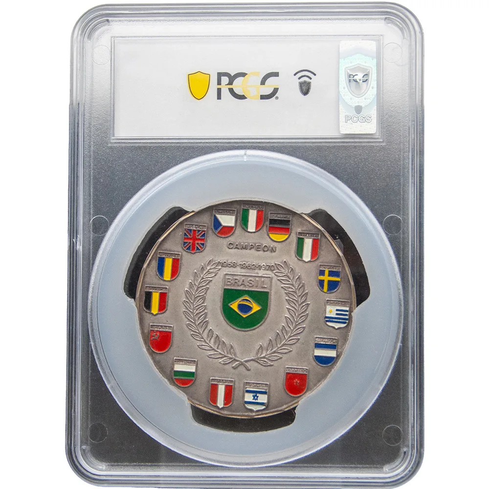 1970 Mexico World Cup Medal Grove-1075A Matte AG PCGS SP 63