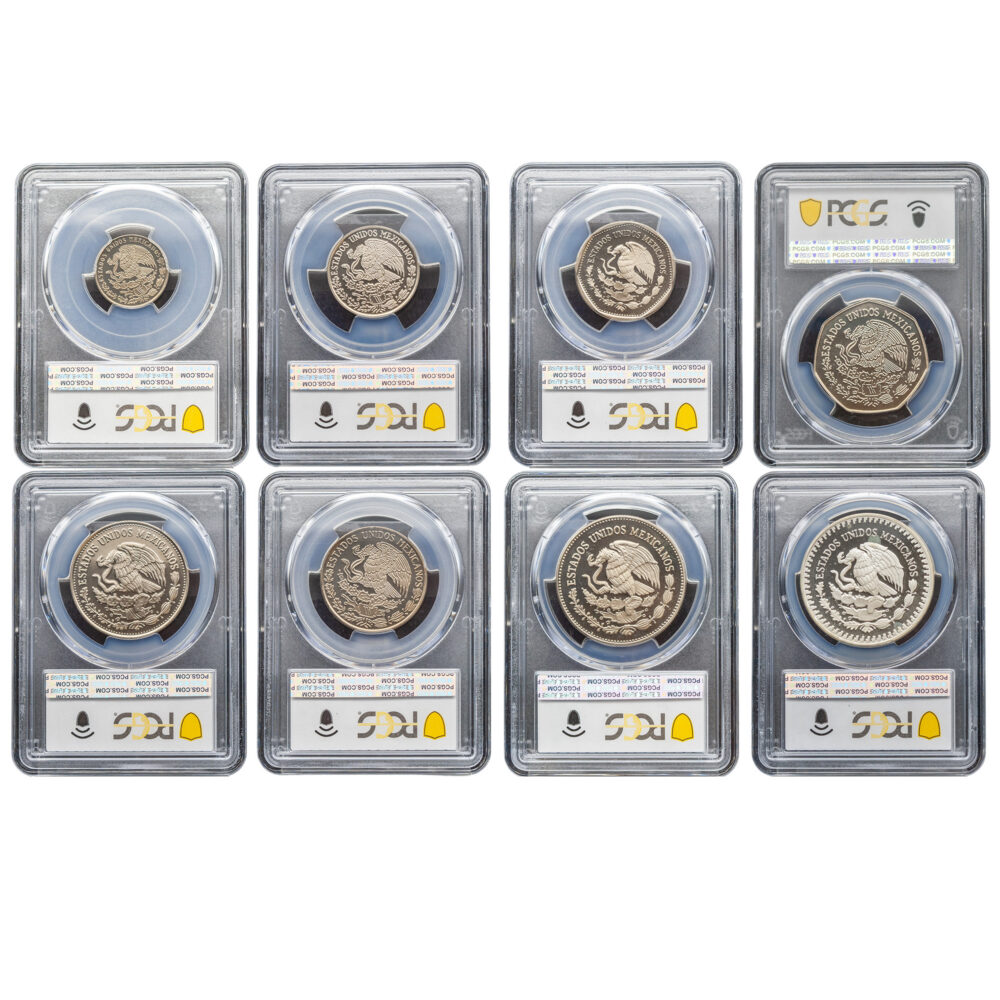 1982-1983 8 Coin Mexico Libertad Proof Set PCGS PF66-69DCAM