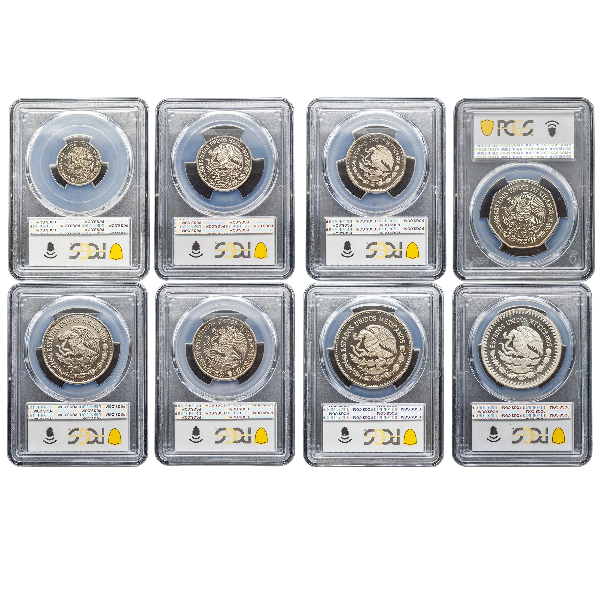 1982-1983 8 Coin Mexico Libertad Proof Set PCGS PF66-69DCAM