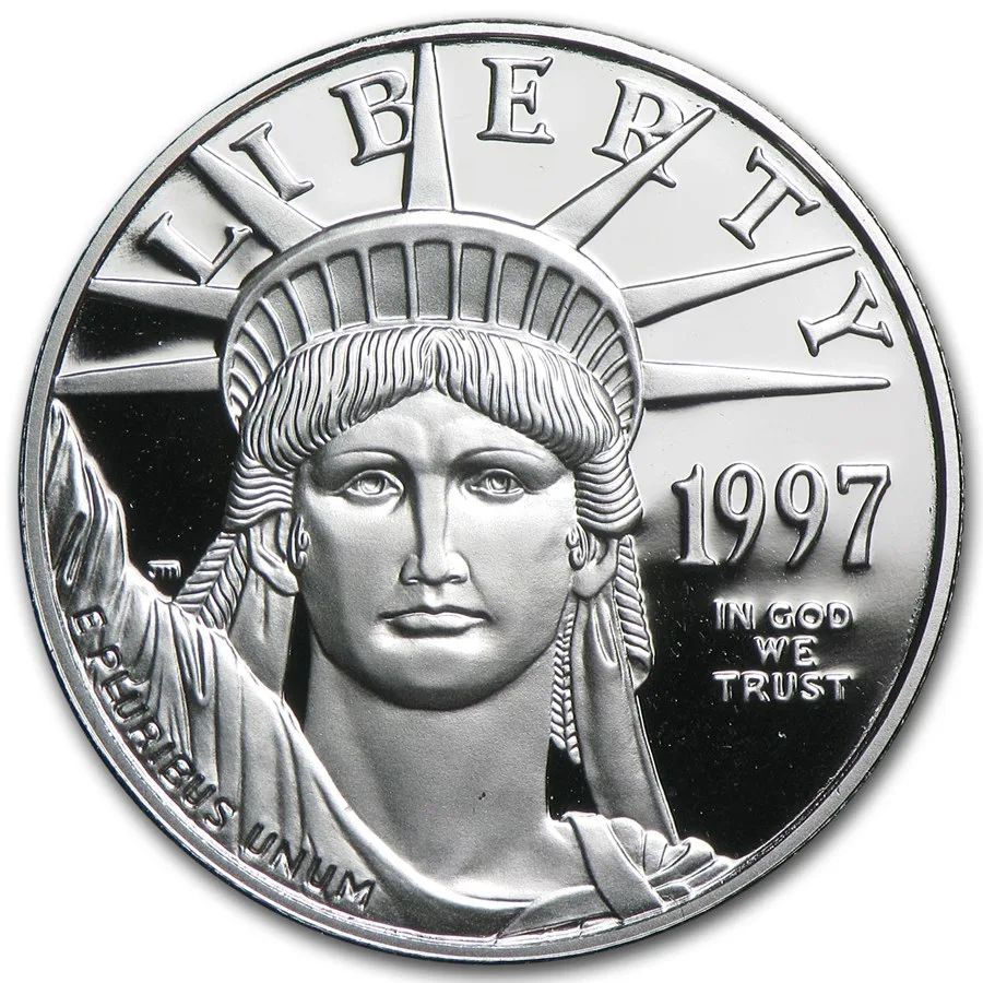 1997-W 4-Coin Proof American Platinum Eagle Set (w/Box & COA) - Image 2
