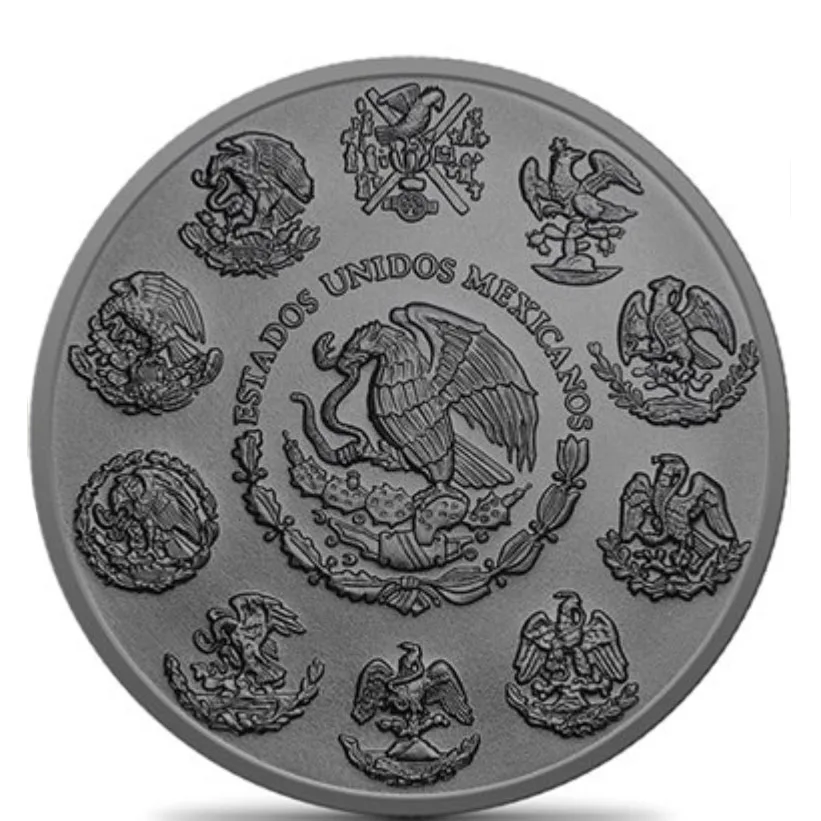 2022 1 oz Silver Mexico Libertad- Burning Flames - Image 2