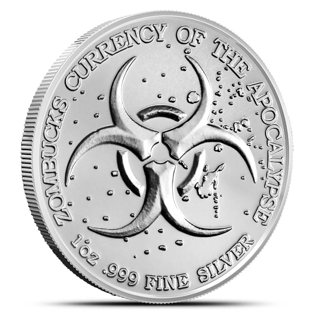 1 oz Zombucks World Pandamonium Silver Round - Image 2