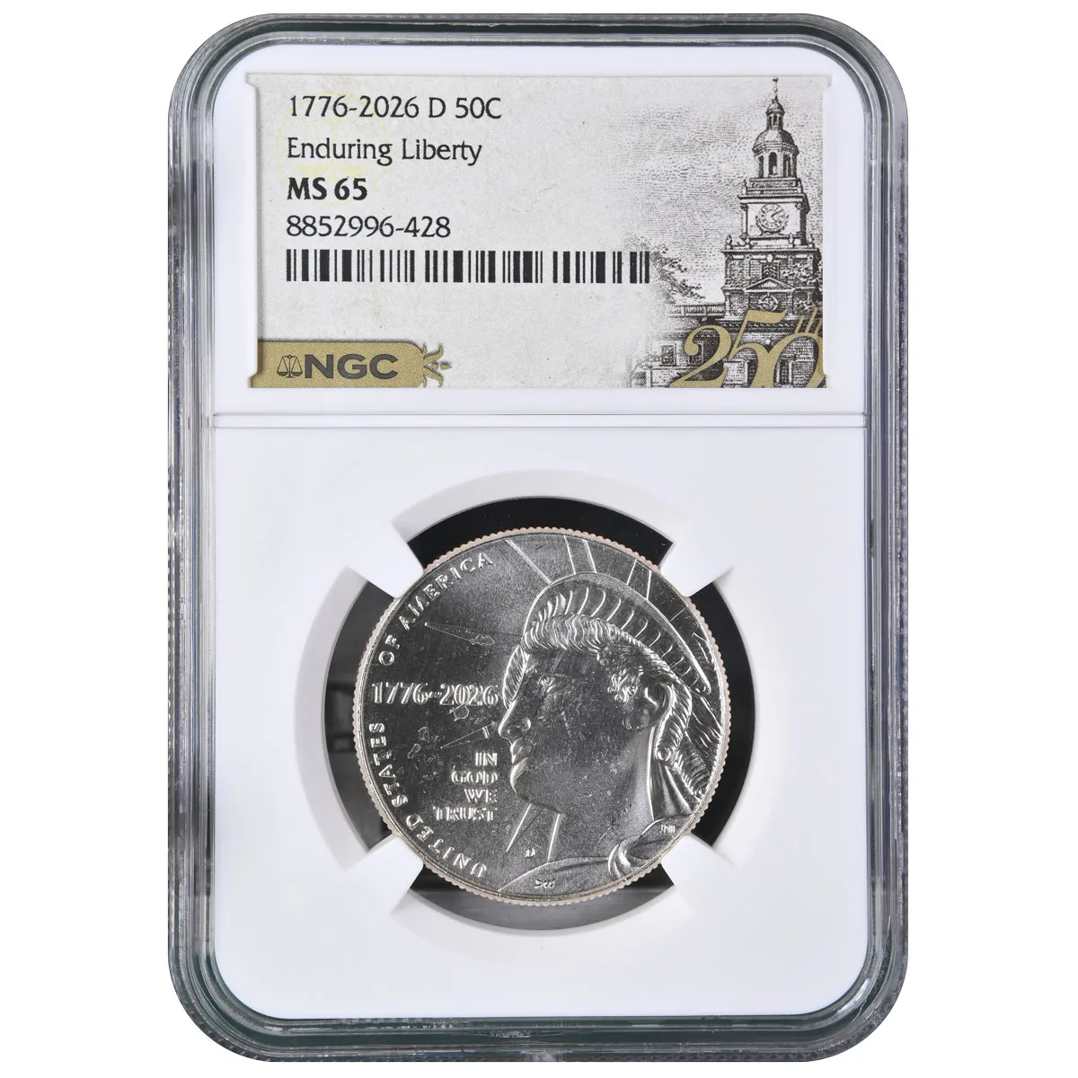 2026-D Semiquincentennial Enduring Liberty Half Dollar NGC MS65