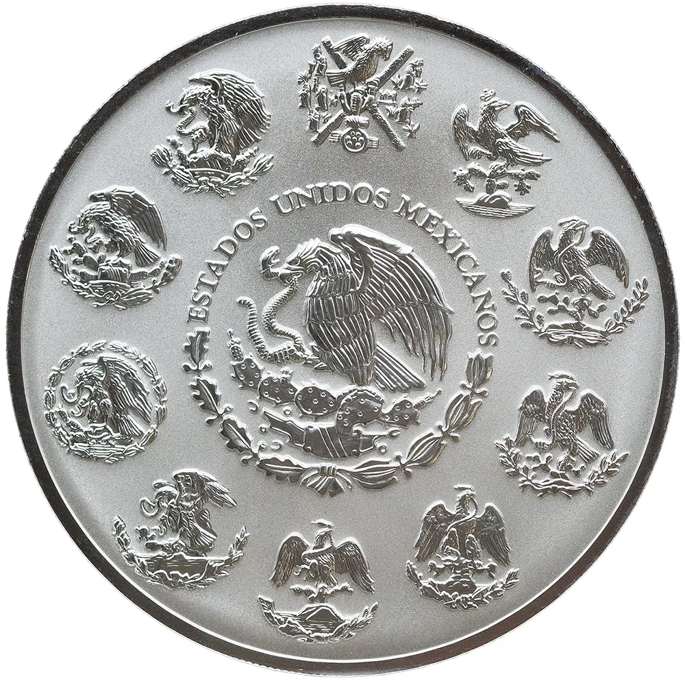(Random Year) Mexico 5 oz Silver Libertad Reverse Proof
