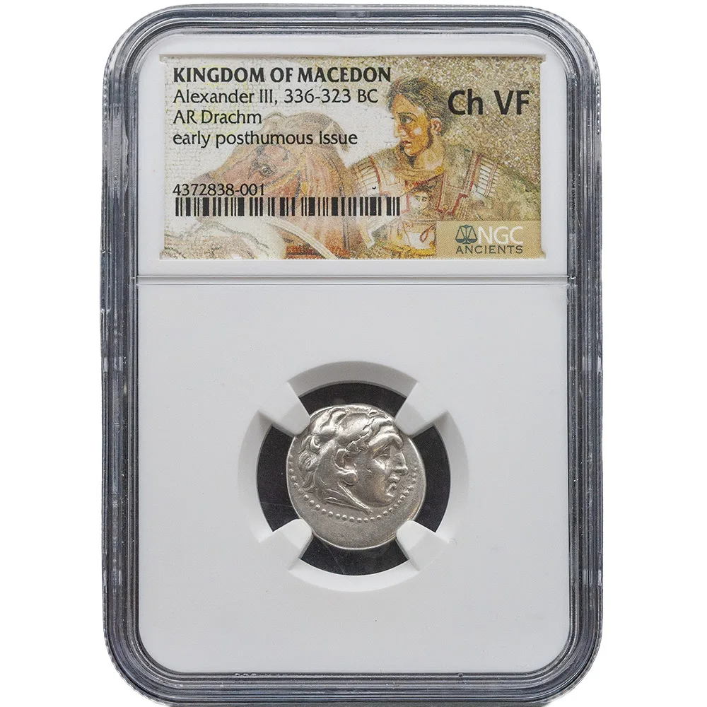 336-23 BC Alexander The Great AR Drachm Macedonia NGC CH VF