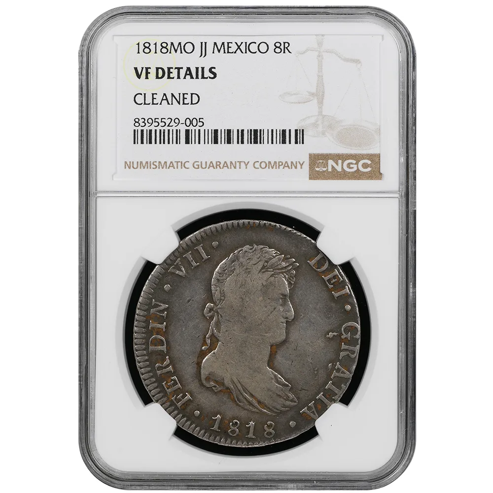 1818-Mo|JJ Mexico 8 Reales NGC VF Details