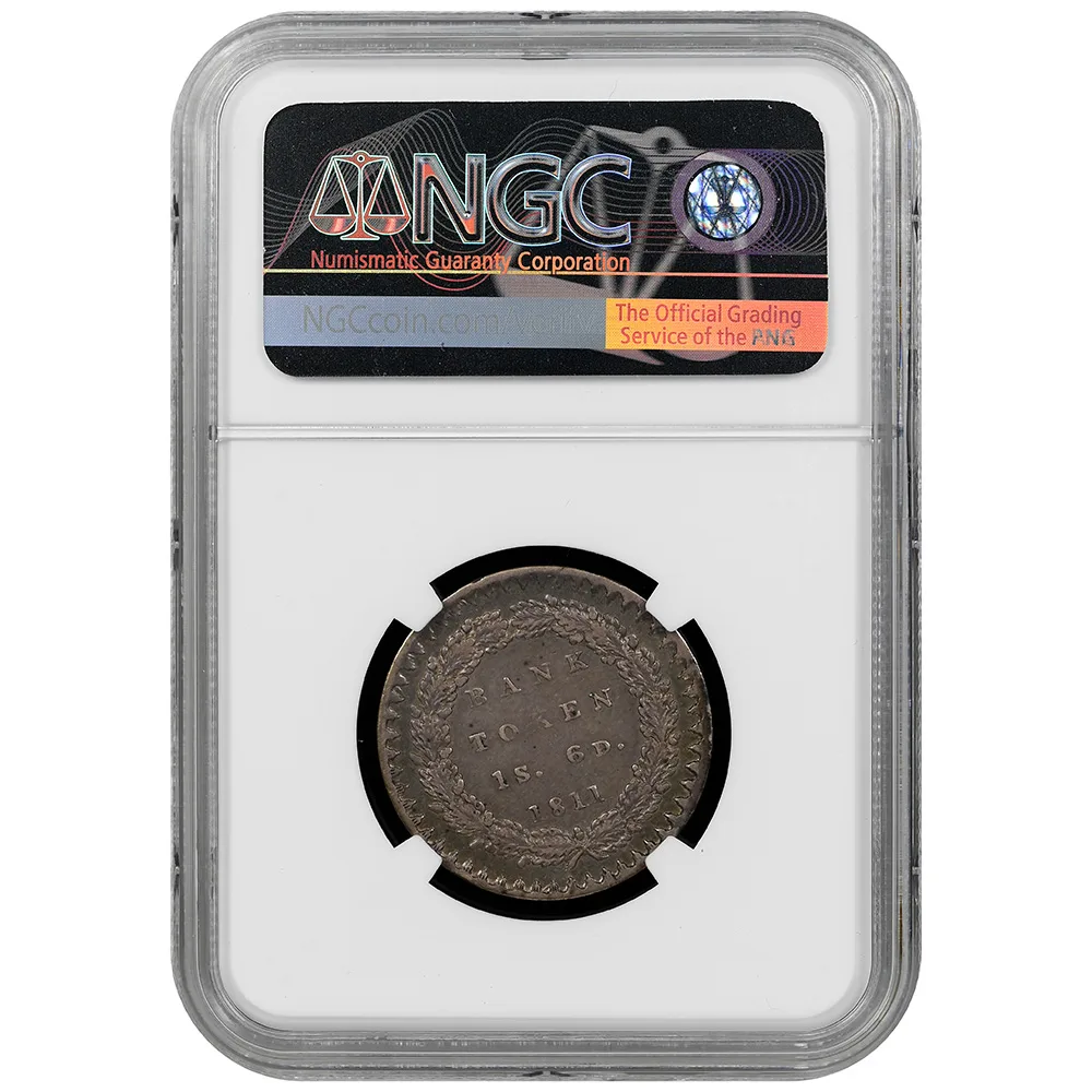 1811 Bank of England 1 Shillings Six Pence Coin NGC XF