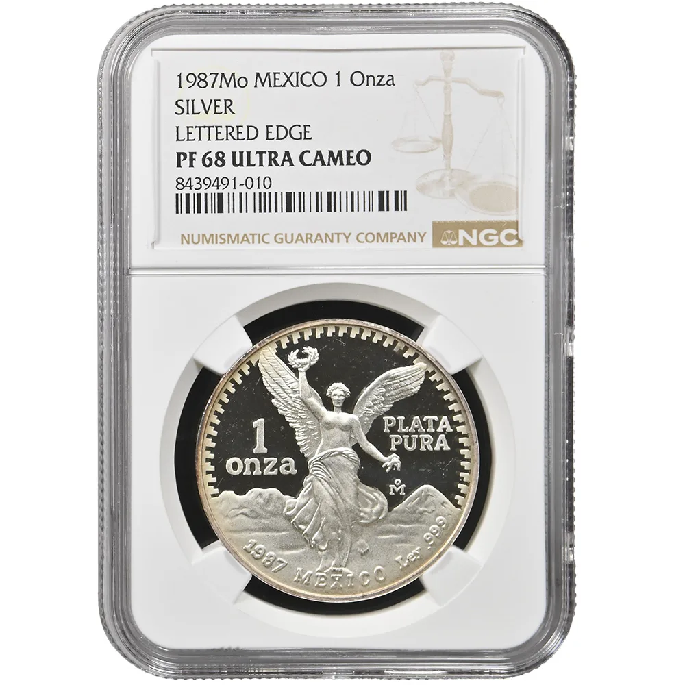 1987 Mexico 1 oz Silver Libertad NGC PF 68 Ultra Cameo