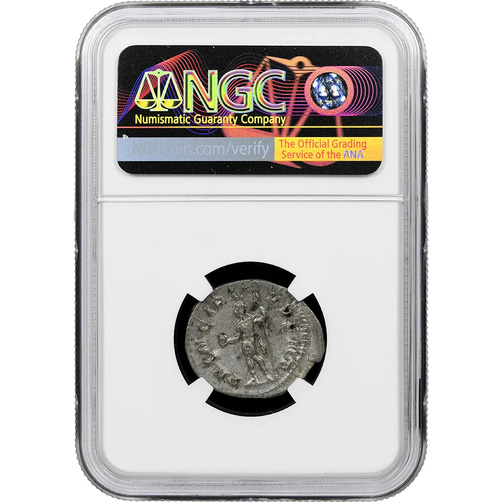 Roman Empire Phillip II Issued as Ceasar AD 247-49 AR Double-Denarius NGC CH XF