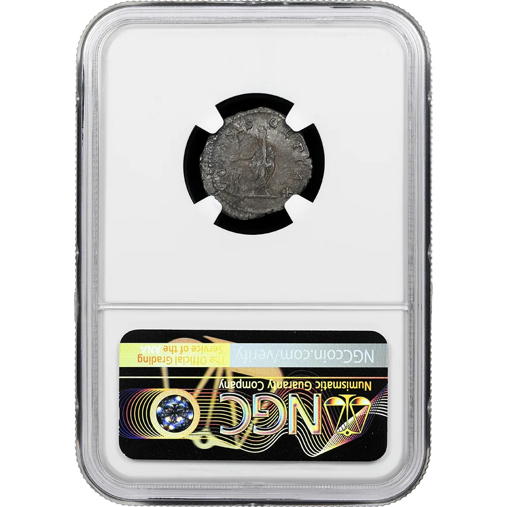 AD 198-217 Roman Empire Caracalla AR Denarius RIC 150 NGC CH VF