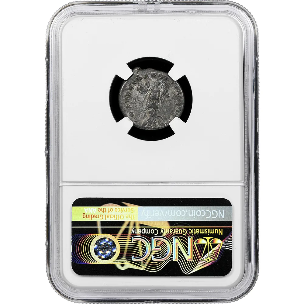 Roman Empire Trajan AD 98-117 AR Deanrius NGC CH F