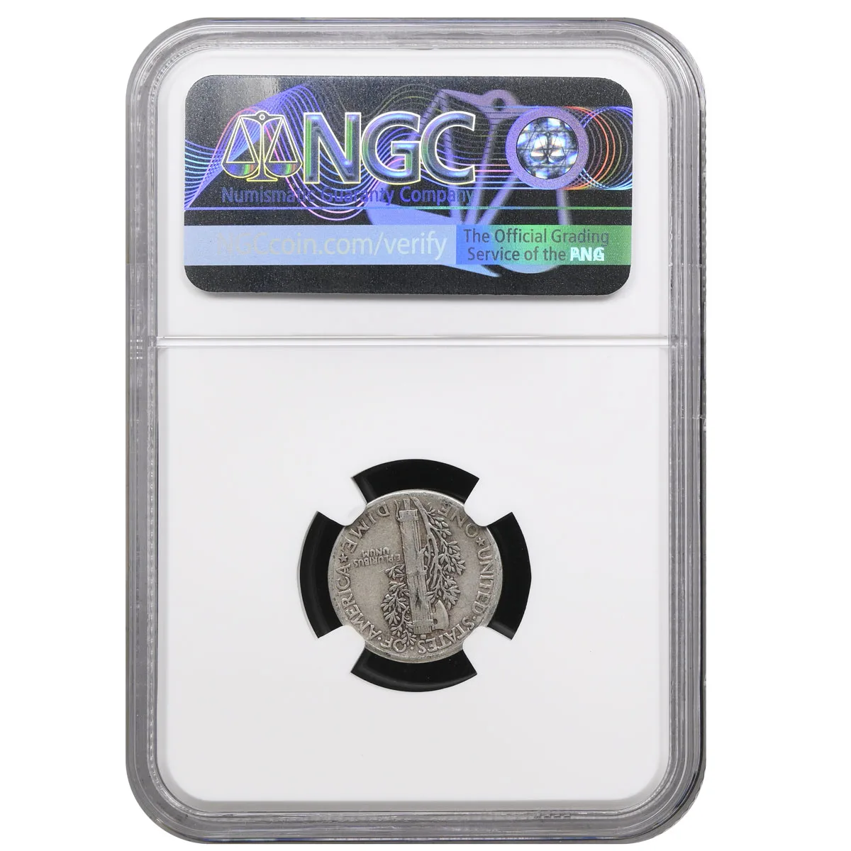 1944 10C Mercury Dime NGC Genuine Route 66 Holder - Image 2