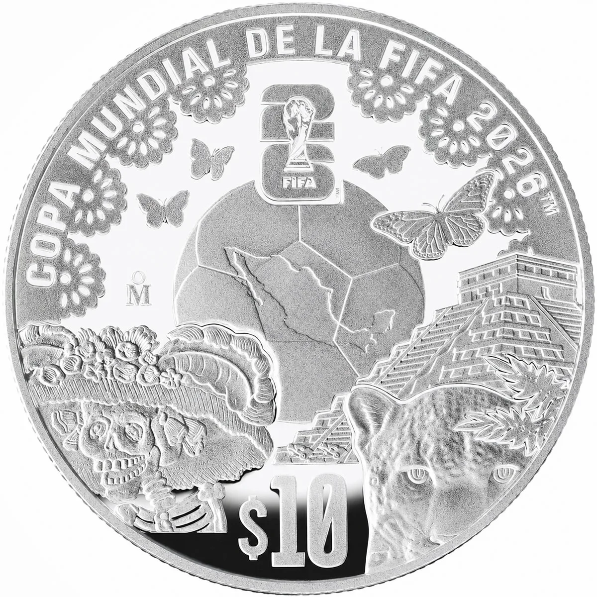 FIFA World Cup 2026 Mexico Silver Coin 10 Pesos