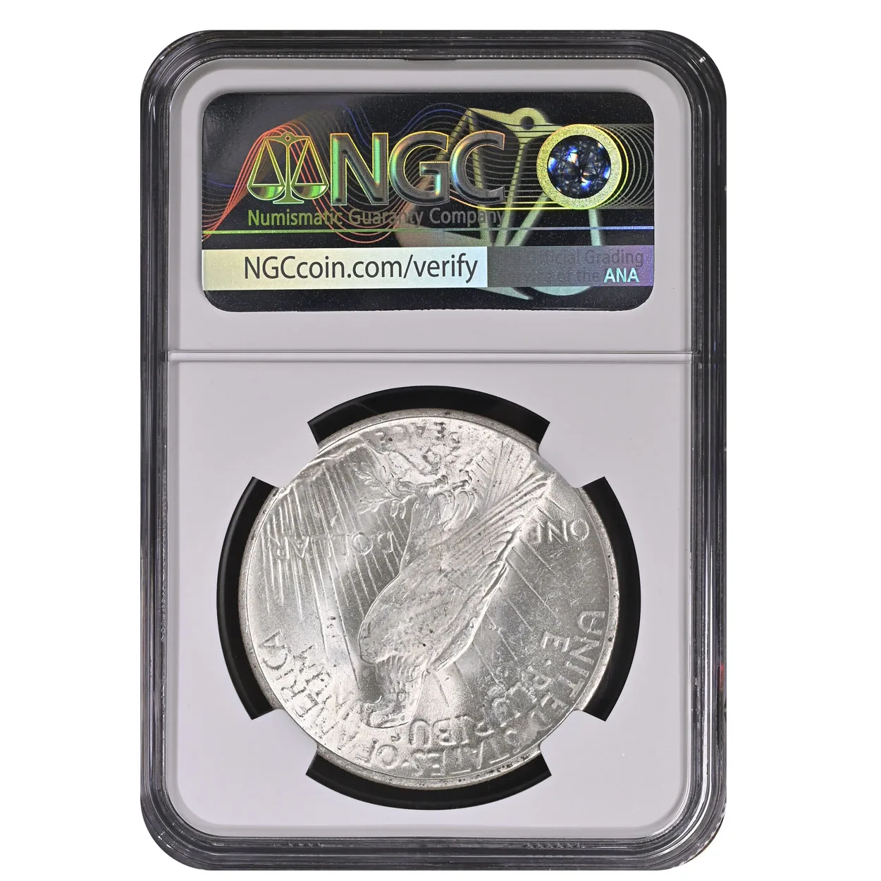 1922 $1 Peace Dollar NGC MS63 - Image 2
