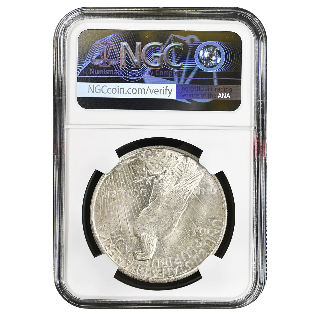 1923 $1 Peace Dollar Original Bag Fragment NGC Briliant UNC - Image 2